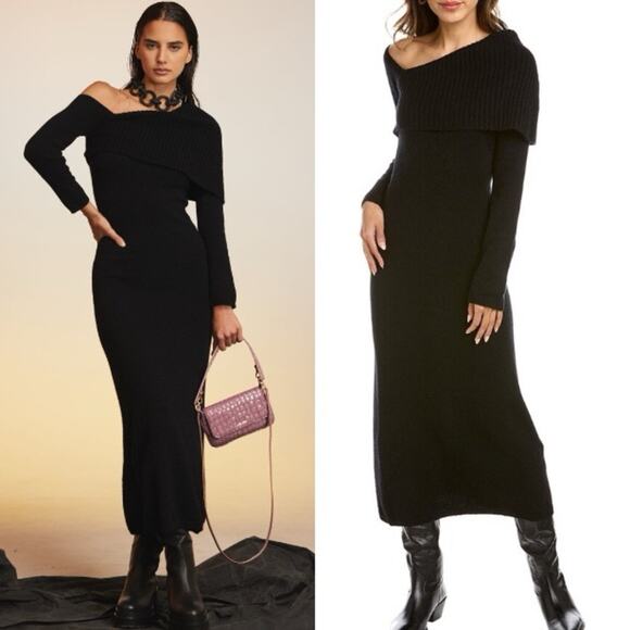 CULT GAIA Lydia Alpaca Wool Knit Sweater Dress - Picture 1 of 5